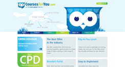 Desktop Screenshot of coursesforyou.com